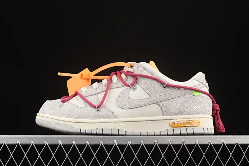 All categories Nk SB Dunk Series Nk SB Dunk Low low-top sneakers J version OF x Nk Dunk Low "12 of 50" OW suede SB smashed backboard fashion casual sneakers DJ0950-114
